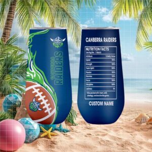 Canberra Raiders Nrl Nutrition Facts Custom Tumbler