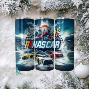 Checkered Flag Champion Skinny Tumbler