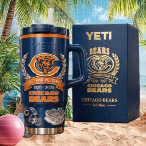 Chicago Bears 105th Anniversary 1920 2025 Special Edition 40oz Tumbler