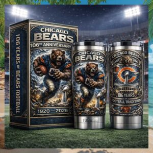 Chicago Bears 106th Anniversary Tumbler