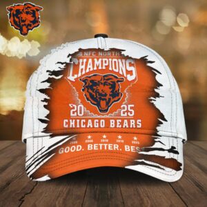 Chicago Bears 2025 NFC North Champions Cap Chicago Bears 2025 NFC North Champions Cap