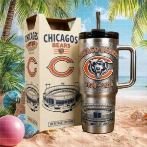 Chicago Bears Heritage Edition 1920 2026 Limited Edition 40oz Tumbler with Handle