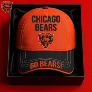 Chicago Bears Orange and Black Logo Cap