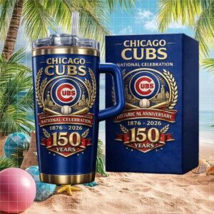 Chicago Cubs 150 Years National Celebration 1876 2026 Commemorative Tumbler
