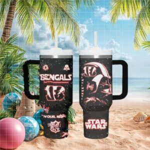 Cincinnati Bengals Nfl Star Wars Darth Vader Neon Tumbler