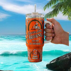 Cleveland Browns Est. 1944 Dawg Pound 40oz Insulated Travel Tumbler