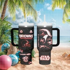 Cleveland Browns Star Wars Darth Vader Personalized Tumbler
