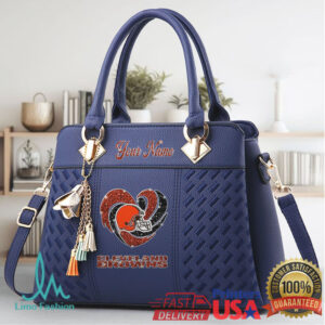 Cleveland Browns Women's Blue Faux Leather Satchel Handbag