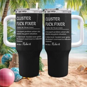 Cluster Fuck Fixer Definition Funny Office Custom Name Robert