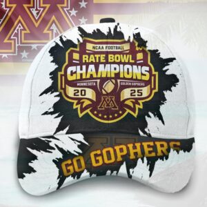 Congrats Minnesota Golden Gophers Football Named To Champions 2025 Rate Bowl Classic Cap Snapback Hat