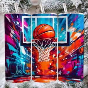 Court Side Vibes Basketball Tumbler