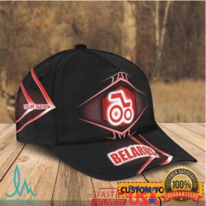 Custom Belarus Tractor Logo Personalized Black Cap