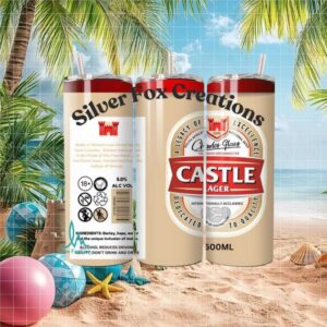 Custom Castle Lager South African National Beer Tumbler