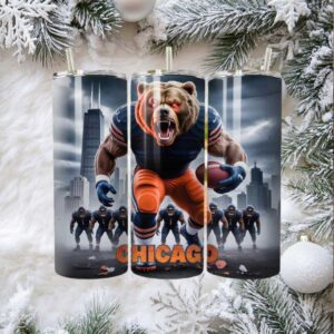 Custom Chicago Bears Stainless Steel Tumbler