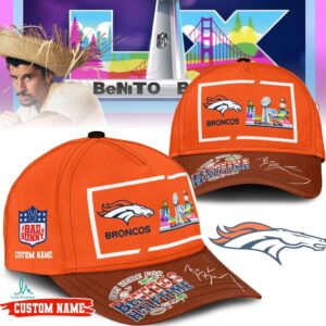 Custom Denver Broncos Bad Bunny Benito Bowl Halftime Show Cap