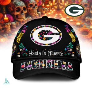 Custom Green Bay Packers Hasta La Muerte Cap