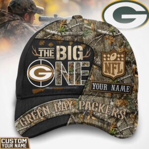 Custom Green Bay Packers The Big One Camo Hat