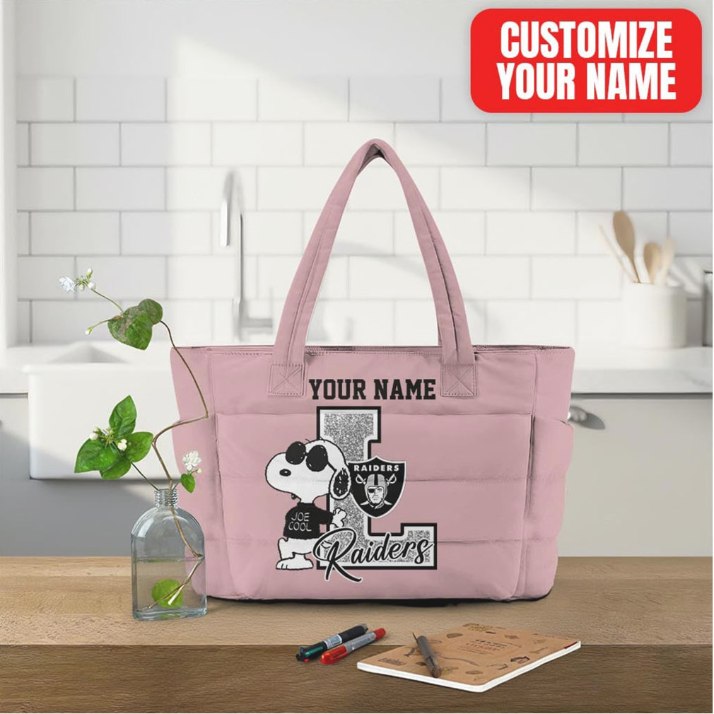 Custom Las Vegas Raiders Snoopy Tote Bag Custom Las Vegas Raiders Snoopy Tote Bag