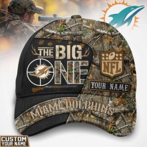Custom Miami Dolphins The Big One Camo Cap