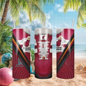 Custom Miami Heat Basketball Fan Tumbler