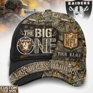 Custom Name Las Vegas Raiders Camouflage NFL Hat