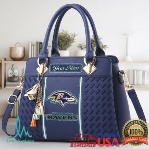 Custom Personalized Baltimore Ravens NFL Fan Handbag