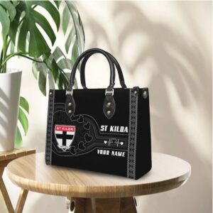 Custom St Kilda Saints Women's Leather Handbag