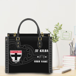 Custom St Kilda Saints Women's Leather Handbag