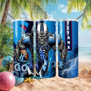 Custom Tennessee Titans Football Tumbler