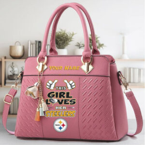 Custom This Girl Loves Her Steelers Purse Bag