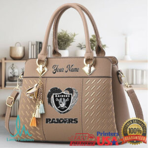 Custom Your Name Raiders Faux Leather Handbag