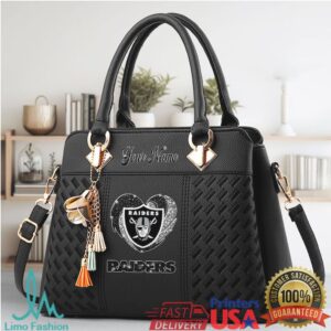Custom Your Name Raiders Faux Leather Handbag