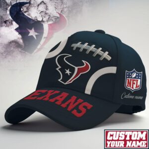 Customizable Houston Texans Football Fan Hat with Name