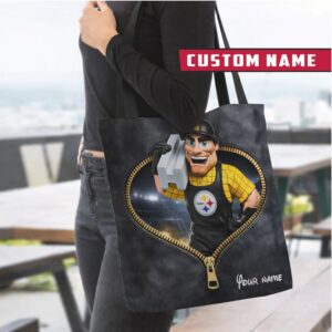 Customizable Pittsburgh Steelers Construction Worker Tote Bag