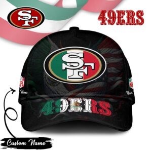 Customizable San Francisco 49ers NFL Flag Design Baseball Cap