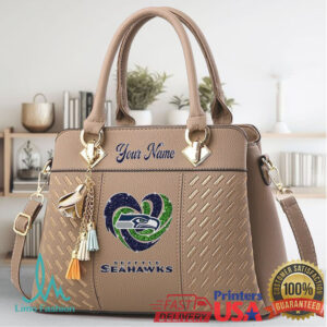 Customizable Seattle Seahawks Heart Logo Handbag
