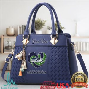 Customizable Seattle Seahawks Heart Logo Handbag