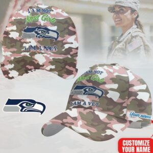 Customizable Seattle Seahawks Veteran Camouflage Hat Customizable Seattle Seahawks Veteran Camouflage Hat