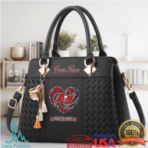 Customizable Tampa Bay Buccaneers Heart Logo Handbag