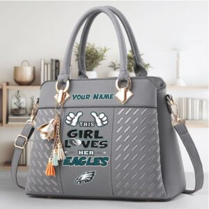 Customizable This Girl Loves Her Eagles Bag