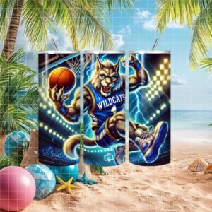 Customizable Wildcats Basketball Travel Tumbler