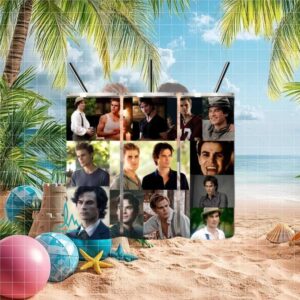 Damon and Stefan Salvatore Collage Inspired Tumbler
