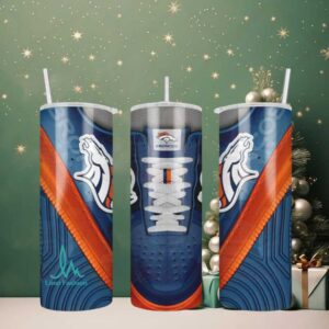 Denver Broncos 20oz Custom Sneaker Tumbler Denver Broncos 20oz Custom Sneaker Tumbler