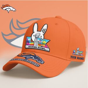Denver Broncos Super Bowl Lix Bad Bunny Orange Cap