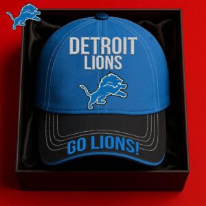 Detroit Lions Classic Blue and Black Snapback Cap