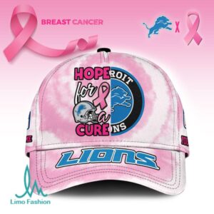 Detroit Lions Hope For A Cure Breast Cancer Awareness Cap