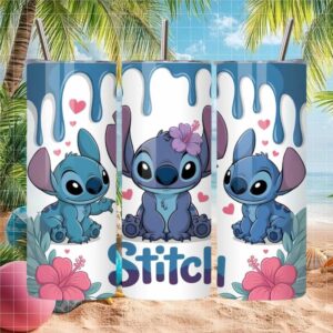 Disney Stitch Tropical Hibiscus Tumbler