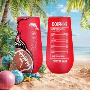 Dolphins Nrl Custom Name Nutrition Facts Football Design