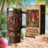 Personalized Kevin Name Football Monster Skull 3D Metal Tumbler Personalized Kevin Name Football Monster Skull 3D Metal Tumbler