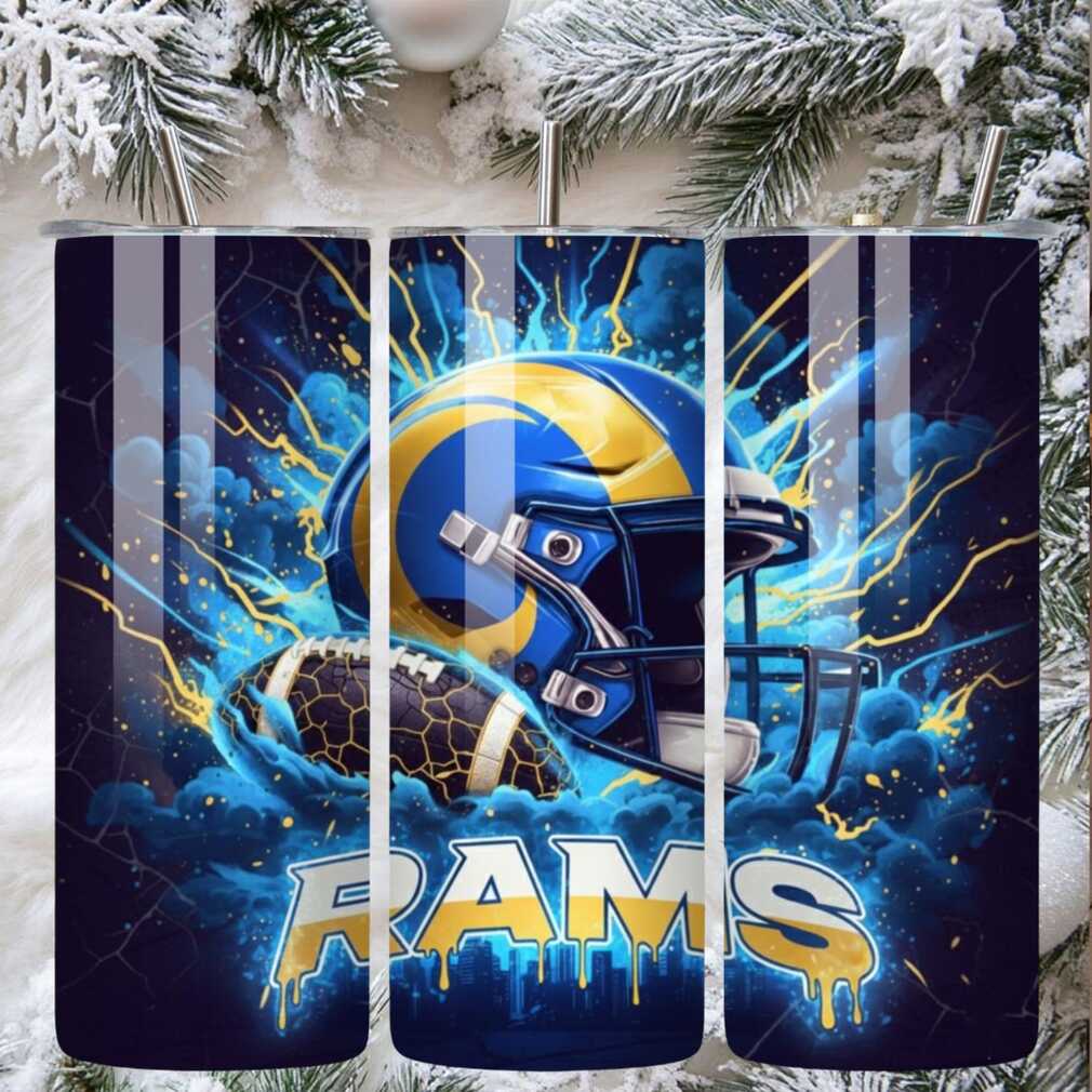 Electrifying Rams Helmet Design Drinkware Electrifying Rams Helmet Design Drinkware